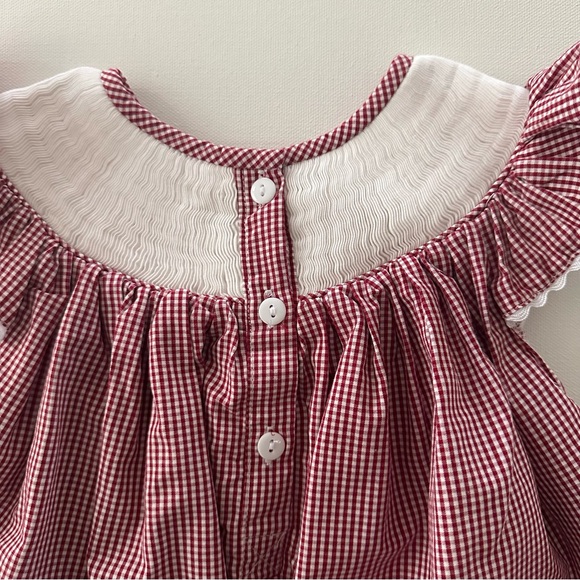 Magnolia Honey Boutique 24 Months Baby Girl Smocked Bubble Romper Paw Print - Picture 6 of 6